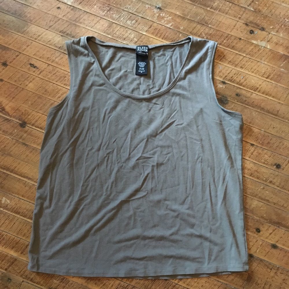 Eileen Fisher M shell luxe sleeveless knit top
